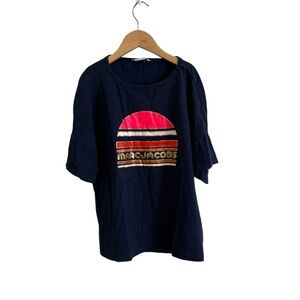 Little Marc Jacobs girls Grey Graphic T-shirt tee 12 Years Blue Pink spell out